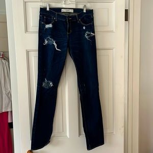 Abercrombie distressed skinny jeans